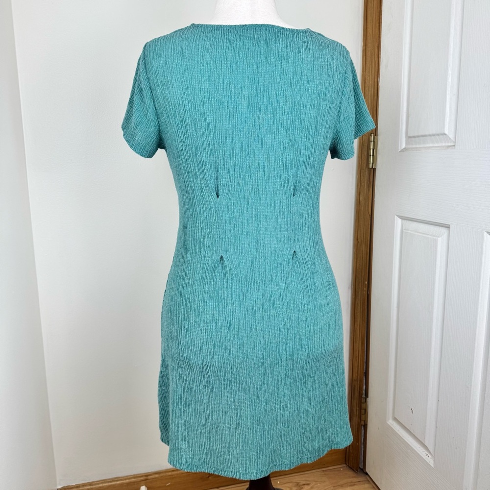 Pull&Bear Teal Ribbed Dress - Picture 2 of 4